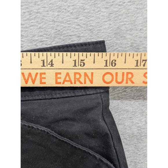 Dickies Skirt Womens 10 Black Twill Workwear Stretch Zip Pockets Back Vent Chino - Picture 4 of 13